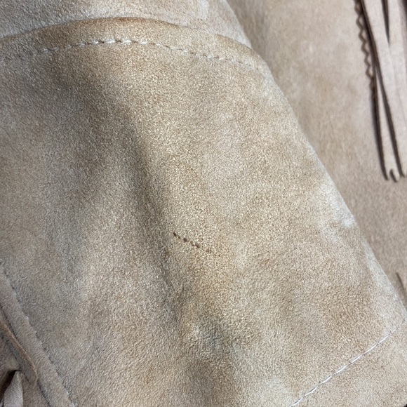 Vintage The Put On Shop Sears Roebuck, Co Fringe Cowgirl Leather Brown Jacket - Picture 11 of 12